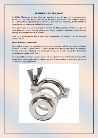 What is the LJ Star Metaclamp