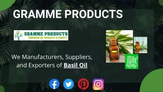 What is Basil Oil?
