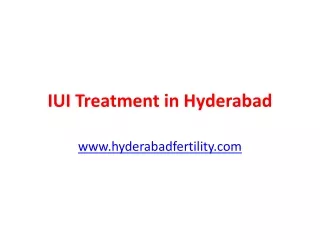 IUI Treatment in Hyderabad