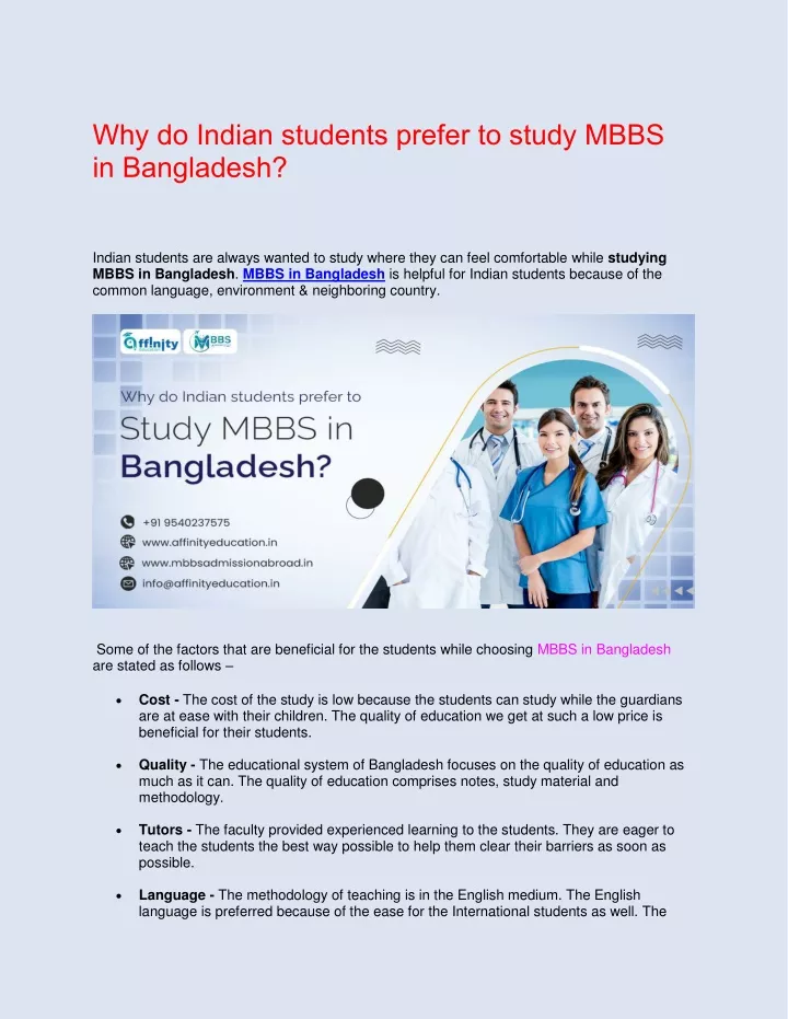 why do indian students prefer to study mbbs