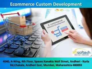 Ecommerce Custom Development- Ecommerce Website Development Services