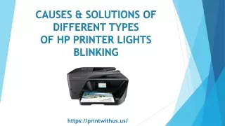 causes solutions of different types of hp printer
