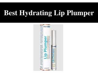 Best Hydrating Lip Plumper