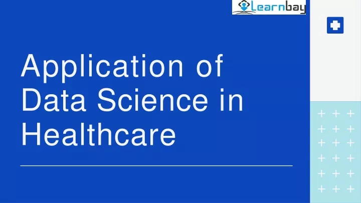 application of data science in healthcare
