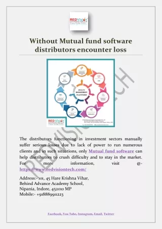without mutual fund software distributors