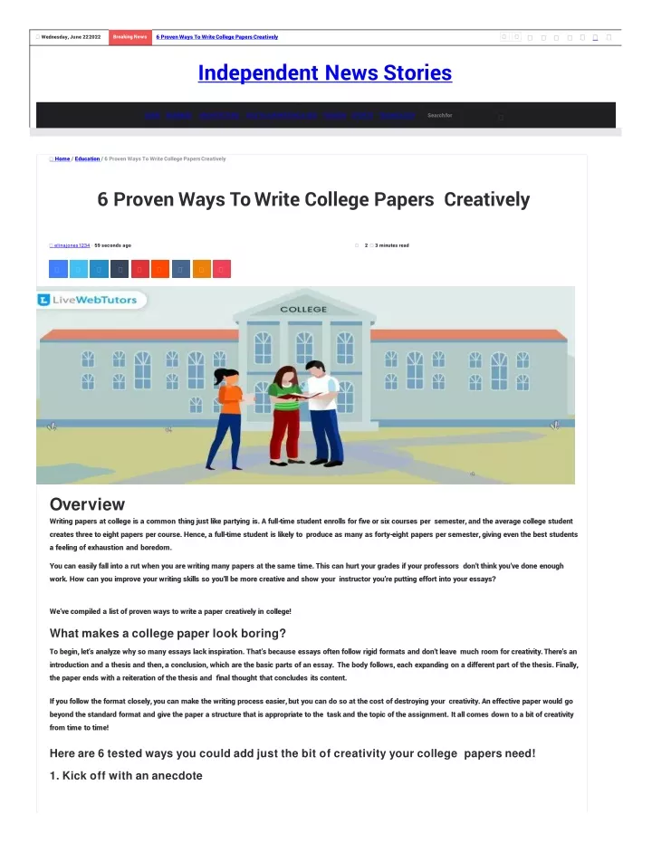home education 6 proven ways to write college