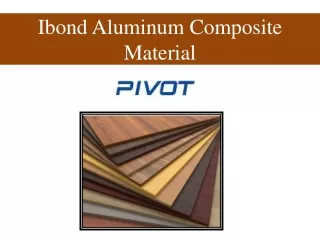 ibond aluminum composite material