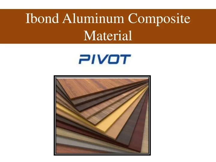 ibond aluminum composite material