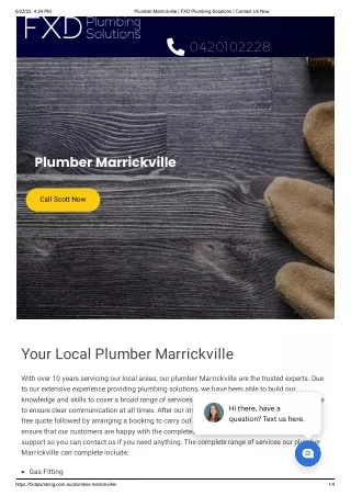Plumber Marrickville