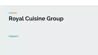 Best Catering in Singapore | Royal Cuisine Group