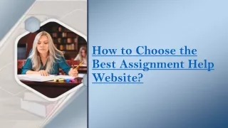 how to choose the best assignment help website
