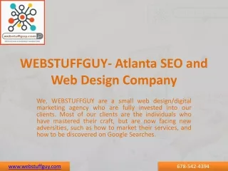WEBSTUFFGUY- Atlanta SEO and Web Design Company