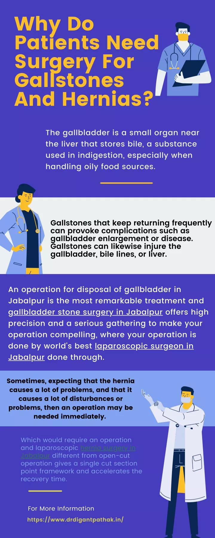 why do patients need surgery for gallstones