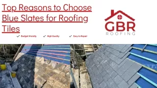 Top Reasons to Choose Blue Slates for Roofing Tiles