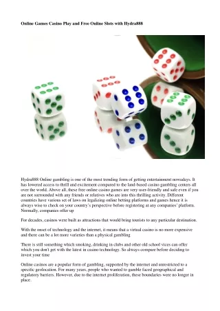 online games casino play and free online slots