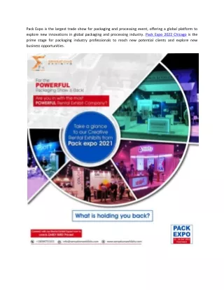 pack expo is the largest trade show for packaging