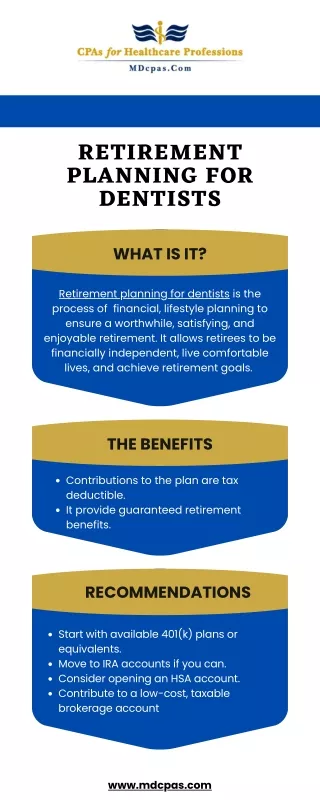 retirement planning for dentists