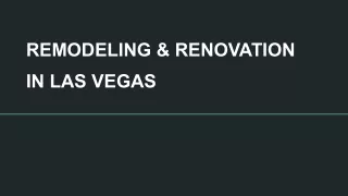 REMODELING & RENOVATION IN LAS VEGAS - GICLV