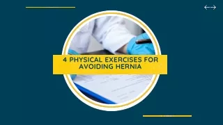 4 physical exercises for avoiding hernia