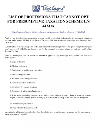 list of professions that cannot
