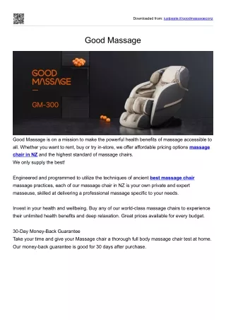 Good Massage
