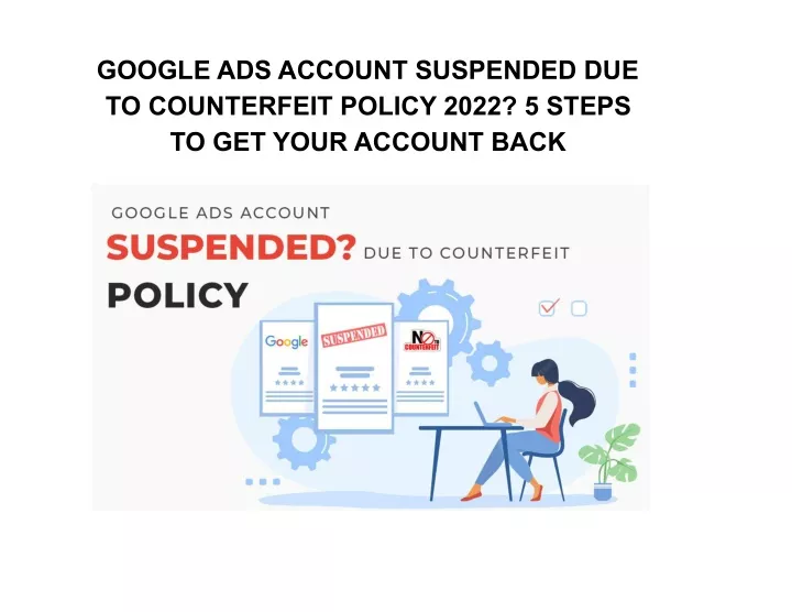 google ads account suspended due to counterfeit