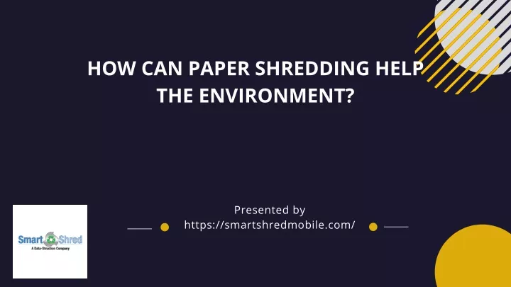 how can paper shredding help the environment