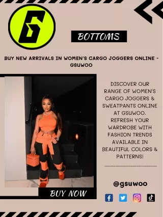 Buy New Arrivals In Women's Cargo Joggers Online - GSUWOO
