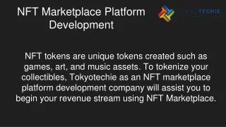 nft marketplace platform development
