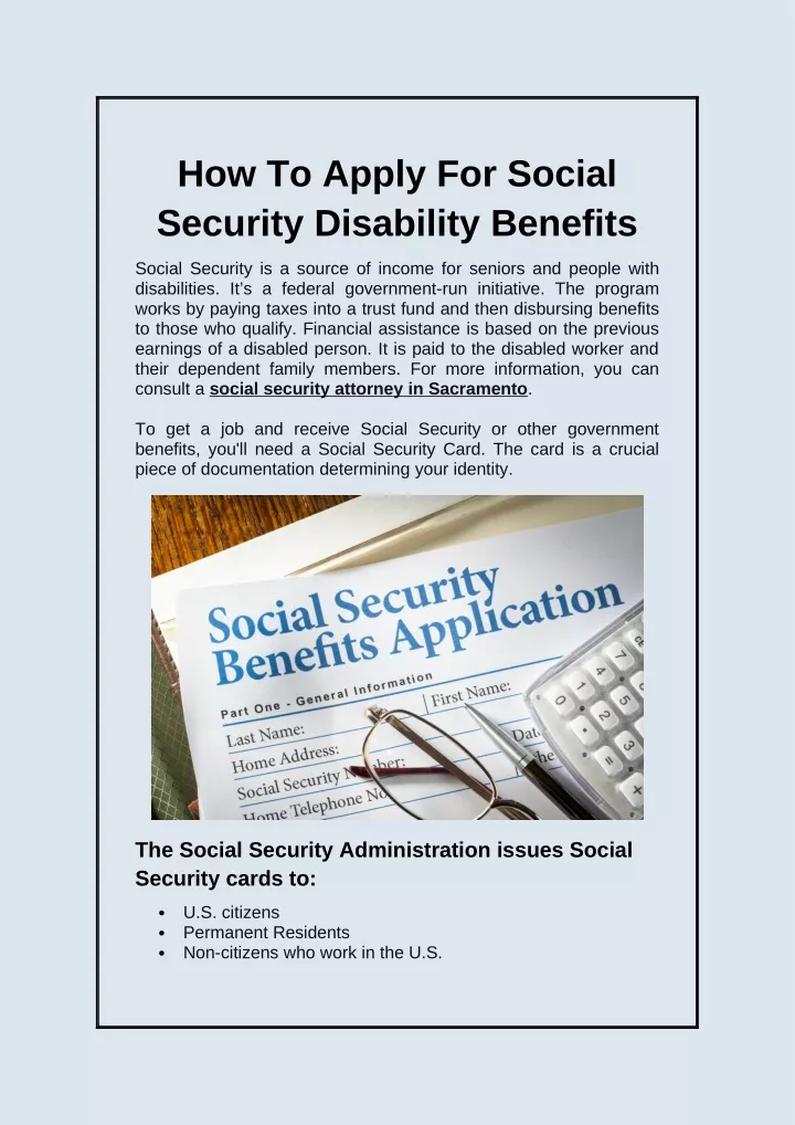 how to apply for social security disability