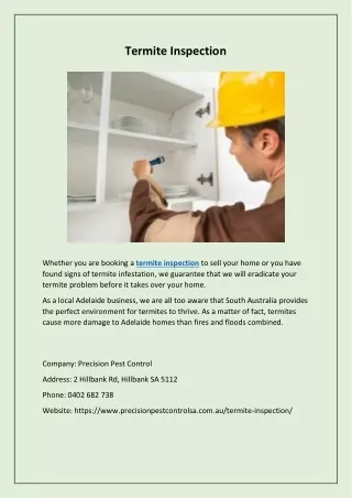 Termite Inspection