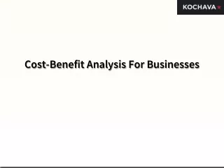 cost benefit analysis for businesses