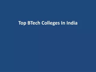 top btech colleges in india
