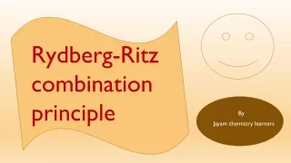 rydberg ritz combination principle