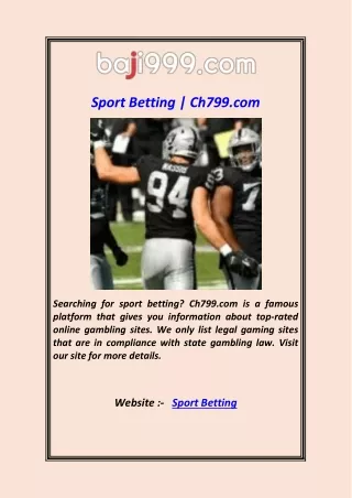 Sport Betting  Ch799.com