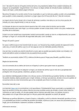 De qué manera los servicios de Barcelona Cerrajeros asisten a los dueños de resi