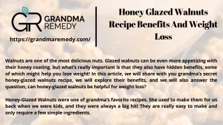 Honey Glazed Walnuts Recipe Benefits And Weight Loss