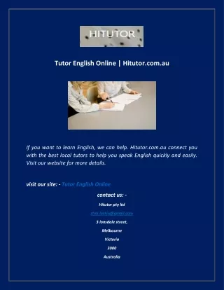 Tutor English Online