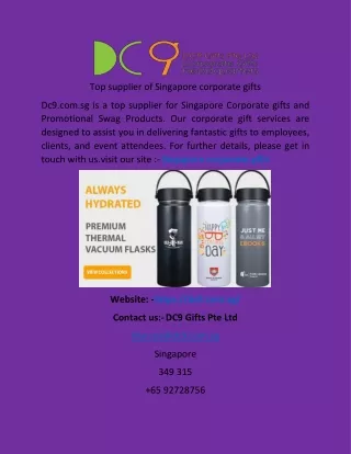 Top supplier of Singapore corporate gifts
