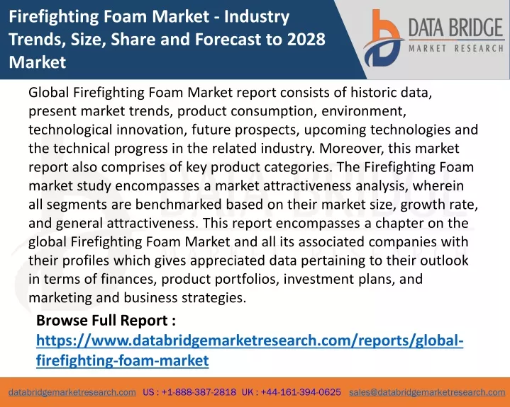 firefighting foam market industry trends size