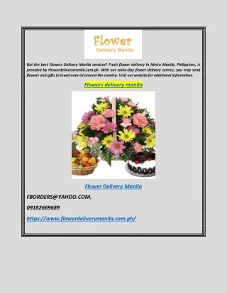 Flowers Delivery Manila  Flowerdeliverymanila.com.ph