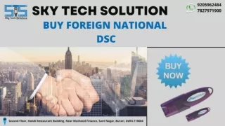 Digital Signature certificate (DSC) for Foreign National