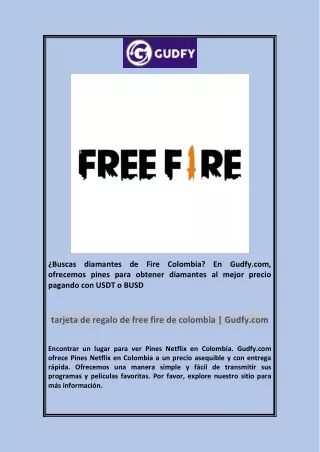 tarjeta de regalo de free fire de colombia | Gudfy.com