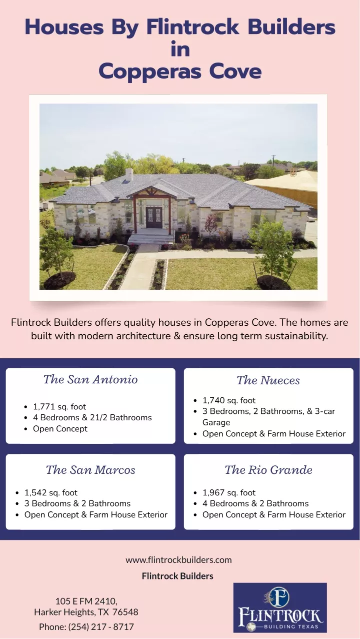 houses by flintrock builders in copperas cove