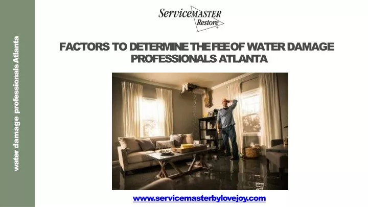 factors to determine the fee of water damage professionals atlanta