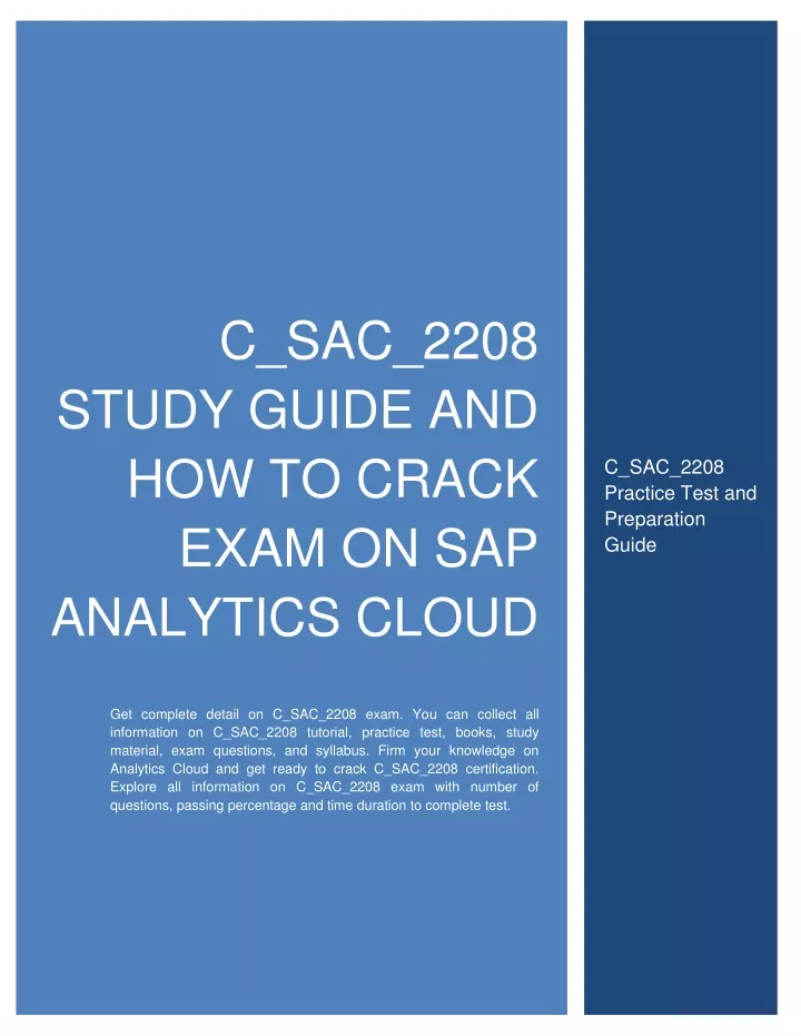 C-SAC-2402考試題庫