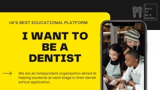 Dentistry Personal Statement – I Want To Be A Dentist