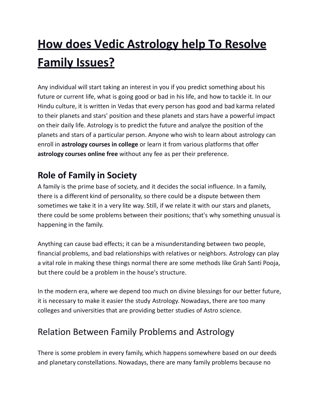 PPT - How Vedic Astrology Helps to resolve family issues PowerPoint ...