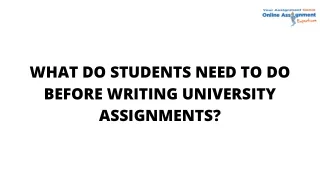 what do students need to do before writing