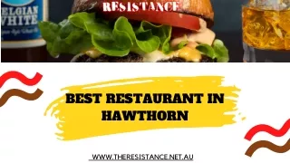 Order Vegan Burger  in Hawthorn - The Resistance Bar And Burgers